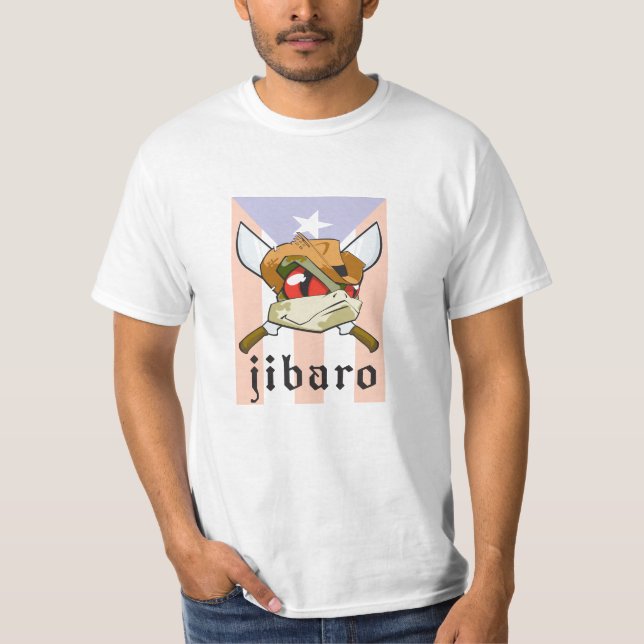 Coqui Frosch mit puertorikanischer Flagge T-Shirt (Vorderseite)