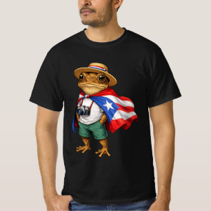 Coqui Frosch Puerto Rico Flag puerto-ricanischer T T-Shirt