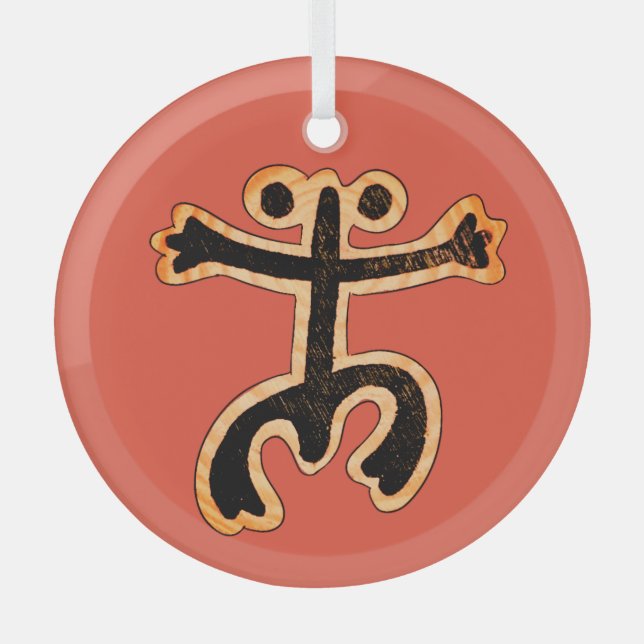 Coqui Taino Ornament Aus Glas (Vorderseite)