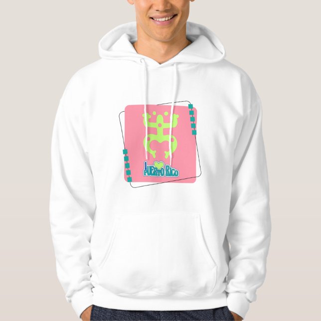Coqui Taíno Puerto Rico Hoodie (Vorderseite)