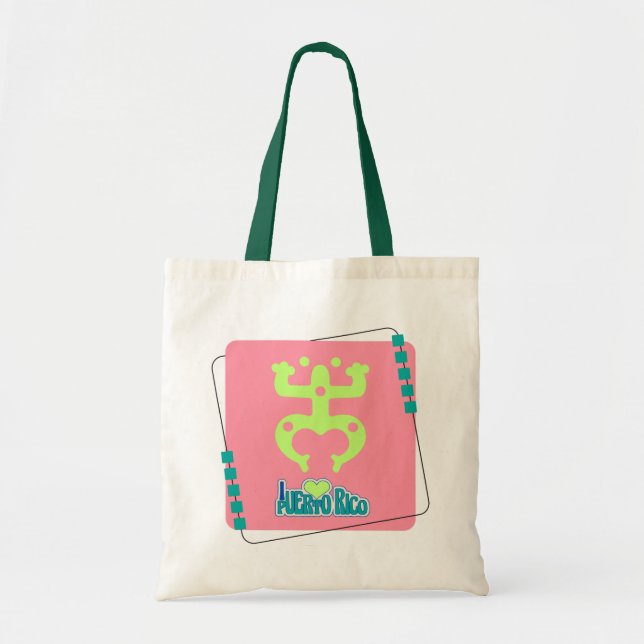 Coqui TAINO tote Puerto Rico Tragetasche (Vorne)