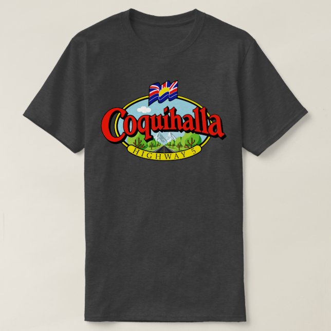 Coquihalla Highway British Columbia T-Shirt (Design vorne)
