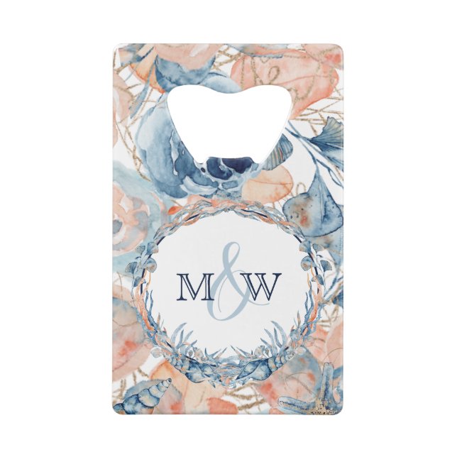 Coquillage de plage Mariage nautique et Roses (Dos)