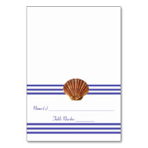 Coquillage nautique - Carte d'escorte