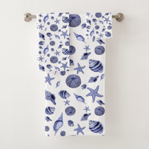 Coquillages bleu et blanc