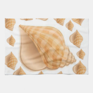 coquillages de mer cuisine serviettes de toilette