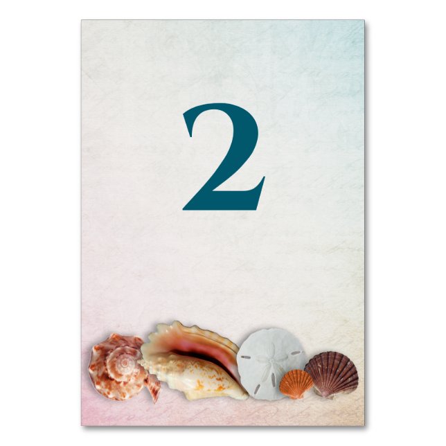 Coquillages de mer vivants Numéro de tableau Carte (Par défaut)