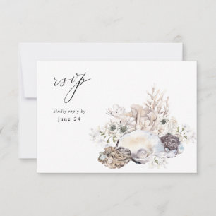 Coquillages et fleurs blanches w Repas RSVP 2