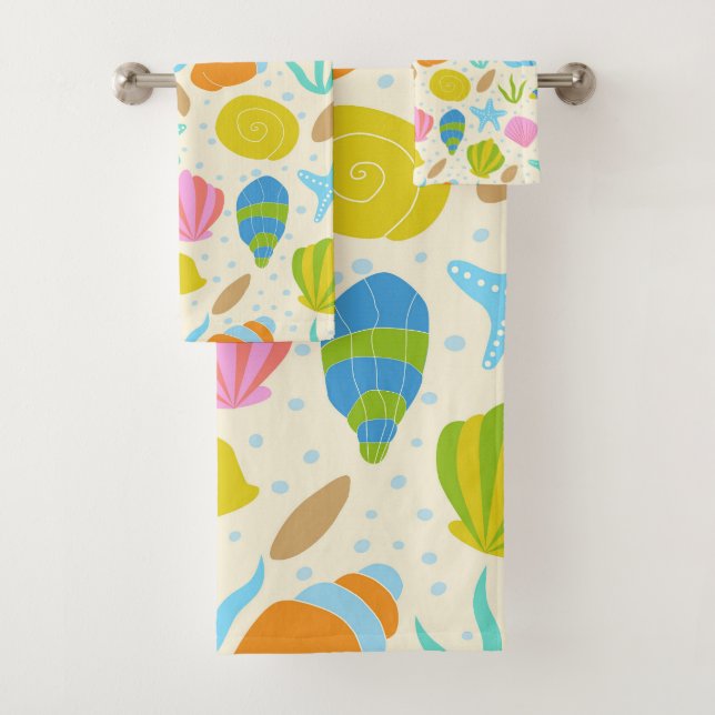 Coquillages sous-marins colorés étoiles de mer et  (En situation)