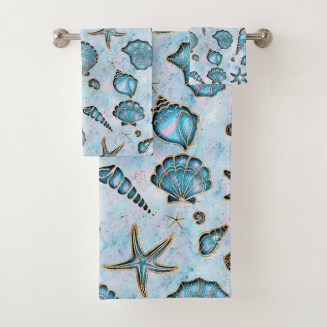 Coquillages Starfish Aquarelle Opale ID782 (En situation)