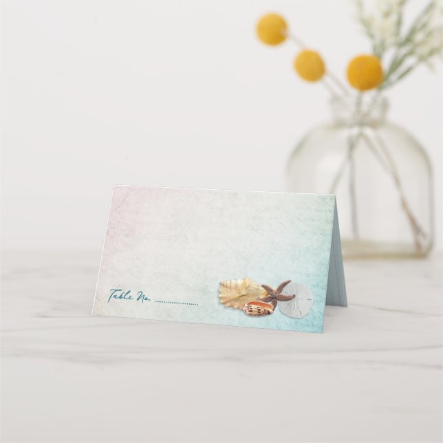 Coquillages Vivants Mer Mariage Escort Cartes de P (Devant)