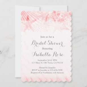 Coquille de coquille de Starfish invitations de do