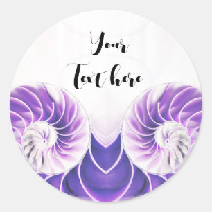 coquille nautilus coquille autocollant Fibonacci