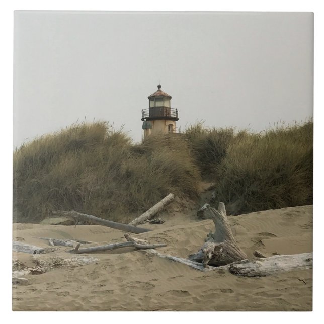 Coquille River Lighthouse, OR Fliese (Vorderseite)