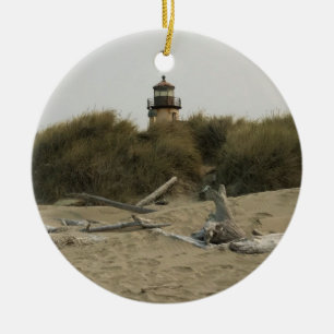 Coquille River Lighthouse, OR Keramik Ornament