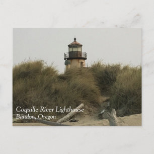 Coquille River Lighthouse, OR Postkarte