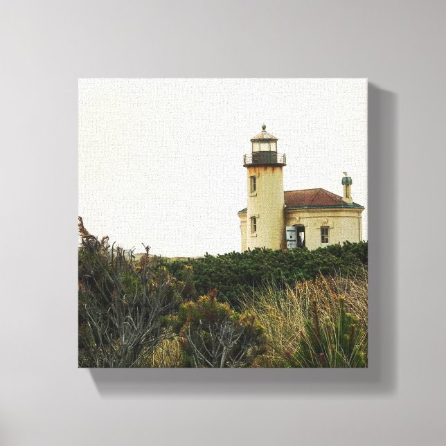 Coquille River Lighthouse, Oregon Leinwanddruck (Vorderseite)