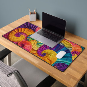 Coquilles chromatiques : Mosaïque spirale vibrante