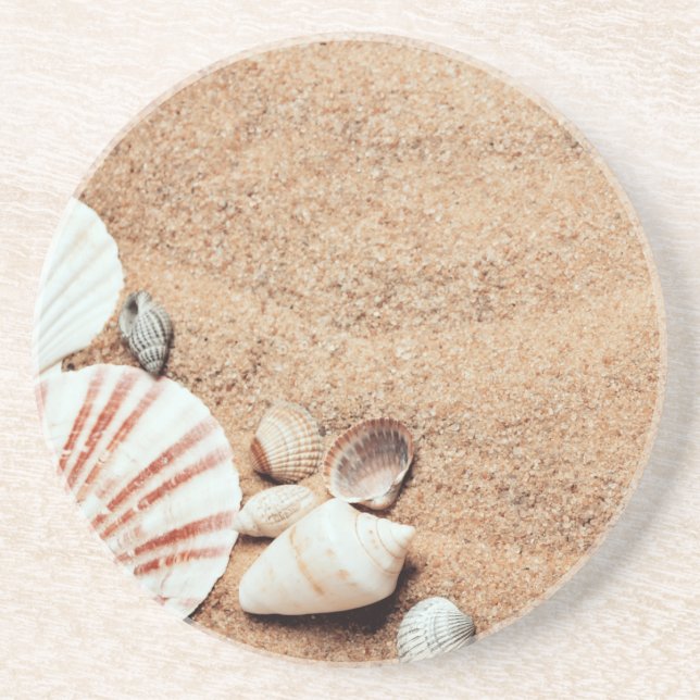 Coquilles marines et Dessous de verre de sable (Devant)