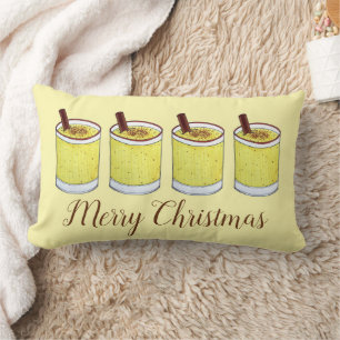 Coquito Puerto Rican Eggnog Drink Frohe Weihnachte Lendenkissen