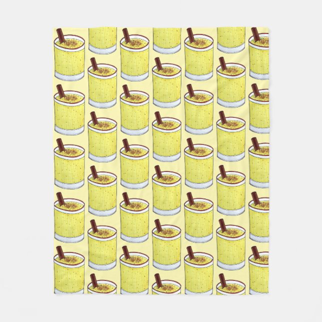 Coquito Puerto Rican Eggnog Rum Christmas Drink Fleecedecke (Vorderseite)