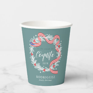 Coquito Puerto Rico Flag Paper Cup Pappbecher
