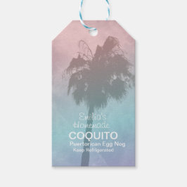 Coquito Rezept Drink Kokosnuss Ei Nog Palme Tree Geschenkanhänger
