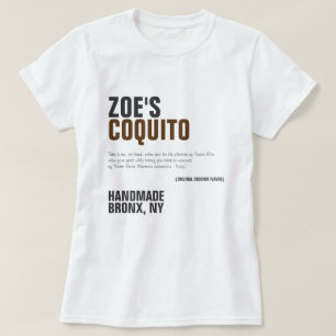 Coquito Rustik Moderne Werbung T-Shirt