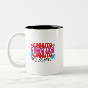 Coquito-Saison, nationaler Coquito-Tag Zweifarbige Tasse