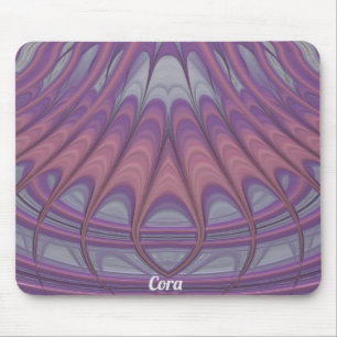 CORA ~ Pink Lavendel und Lila Design Mousepad