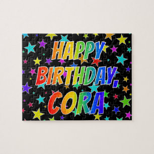 "CORA" Vorname, Spaß "GLÜCKLICHER GEBURTSTAG"
