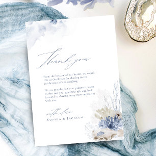 Corail bleu et coquillages plage Merci thématique