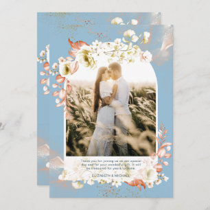 Corail bleu foncé moderne MERCI PHOTO Florale