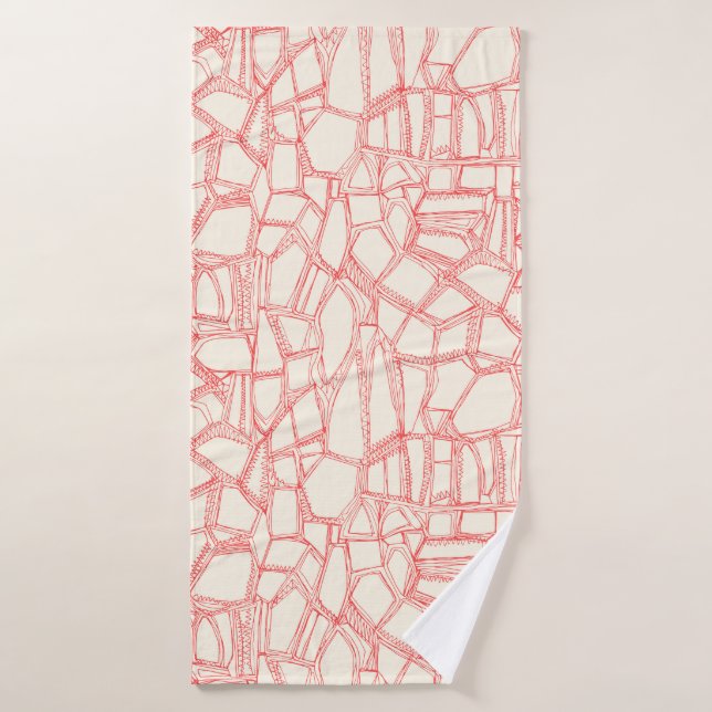 corail BRISÉ blanc (Serviette de bain)