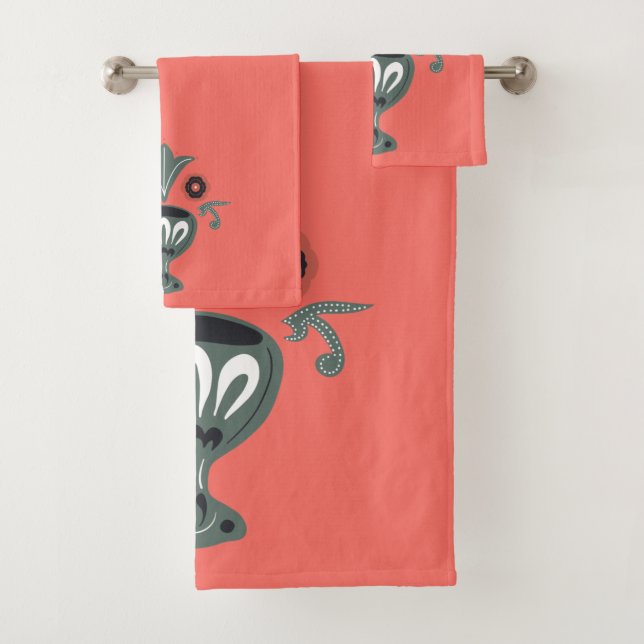 Corail clair et Motif scandinave (En situation)