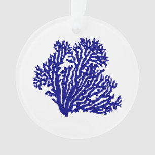 Corail côtier de décor de bleu marine