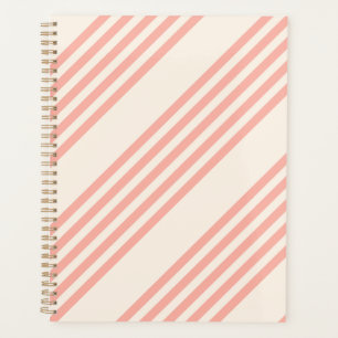 Corail et beige cinq rayures motif