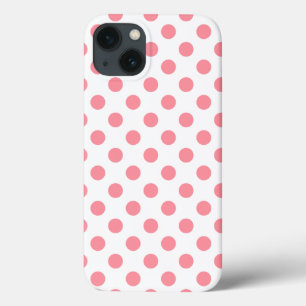 Corail et blanc pois Coque-Mate coque iphone