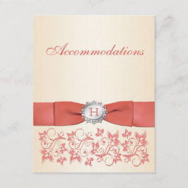 Corail monogramme, Carte de fermeture florale de c