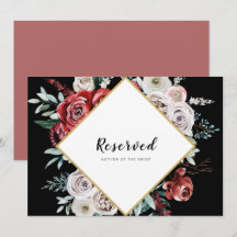 Coral Almond Aquarell Blumengestelle reserviert Si