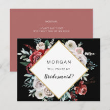 Coral Almond Floral werden Sie meine Bridesmaid