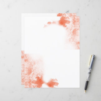 Coral Aquarelle papier à papier ordinaire