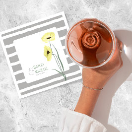 Coral Blume Poppies Serviette