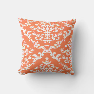 Coral Bold Damask @ Emporiomoffa Kissen