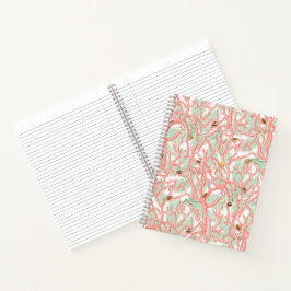 Coral Branch Seashells Coastal Notizbuch