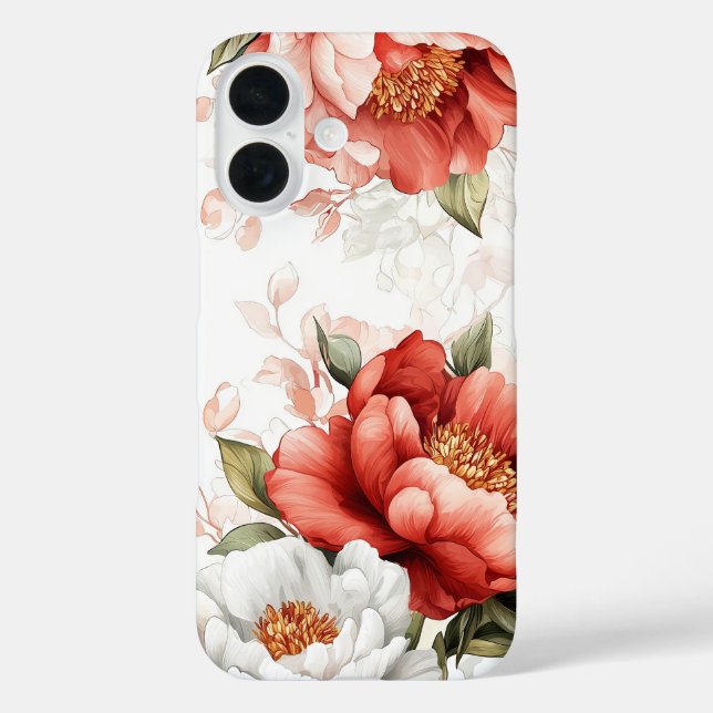 Coral Canopy iPhone 16 Hülle (Rückseite)