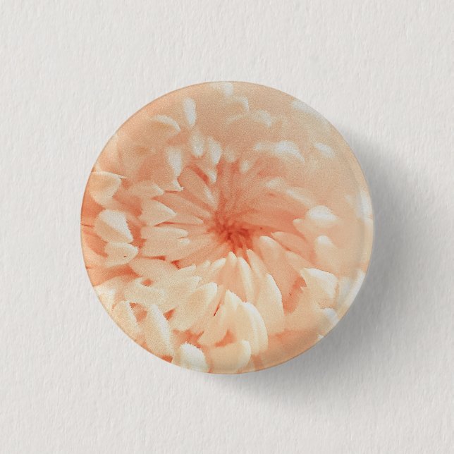 Coral Chrysanthemum Button (Vorderseite)