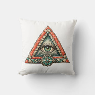 Coral Compass Eye Wurfkissen Kissen