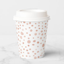 Coral Confetti Aquarelltöne Papier-Cup
