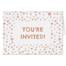 Coral Confetti Wasserfarbe Dots Geburtstag Einladu